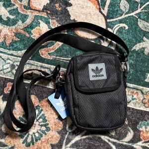 Adidas Black multi use shoulder pouch Bag ew8675